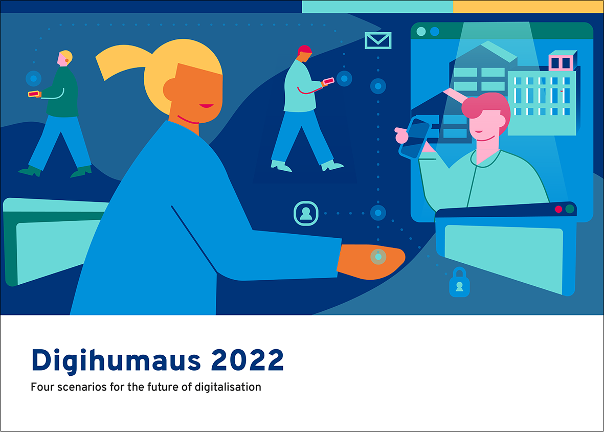 Picture: Cover page of Digihumaus report 2022