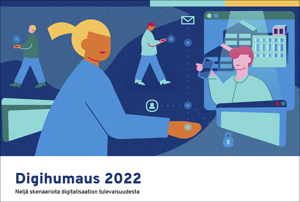 Kuva: Kansikuva Digihumaus 2022 -raportista