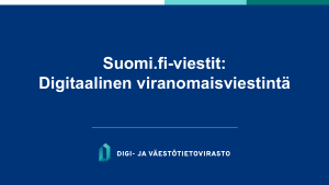 Kuvituskuvassa havainnekuva Powerpoint-esityksen avausdiasta.
