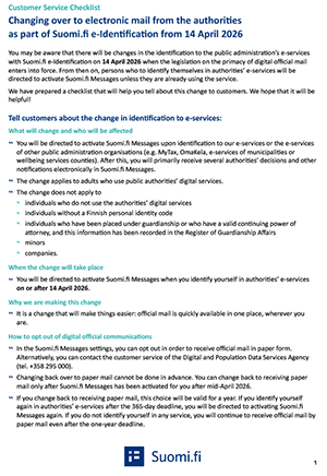 Illustrative image of a customer service  checklist